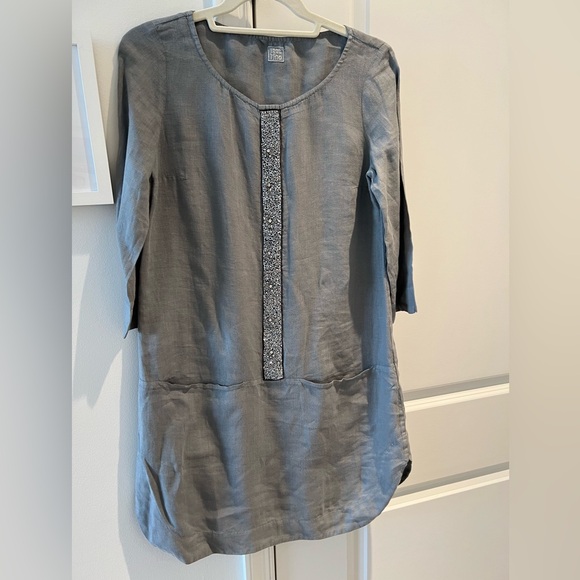 120% Lino Shift Dress - Picture 1 of 7